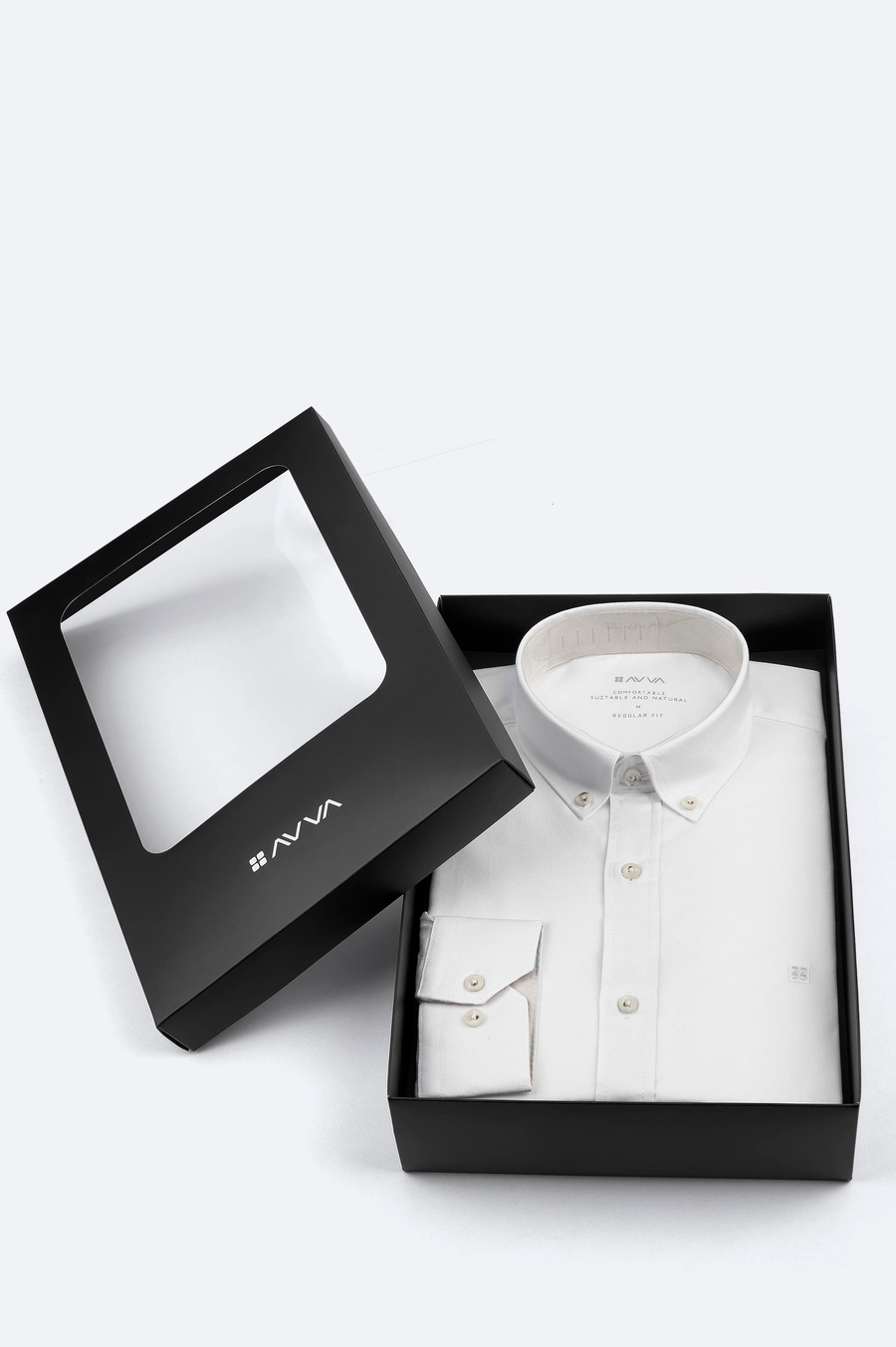 Beyaz Düğmeli Yaka %100 Pamuk Oxford Basic Gömlek