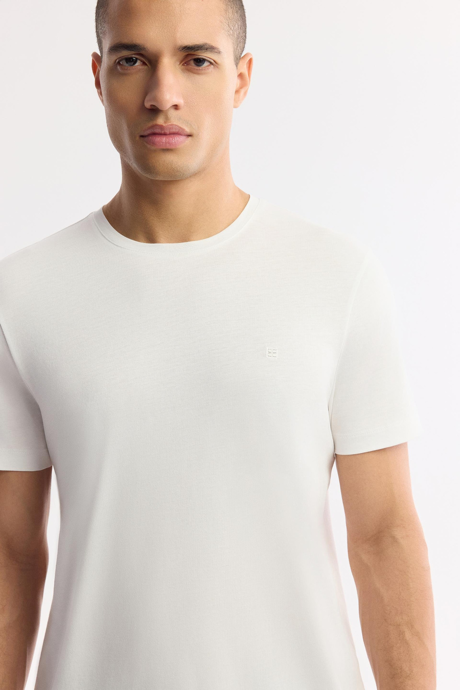 White Ultrasoft Crew Neck T-Shirt