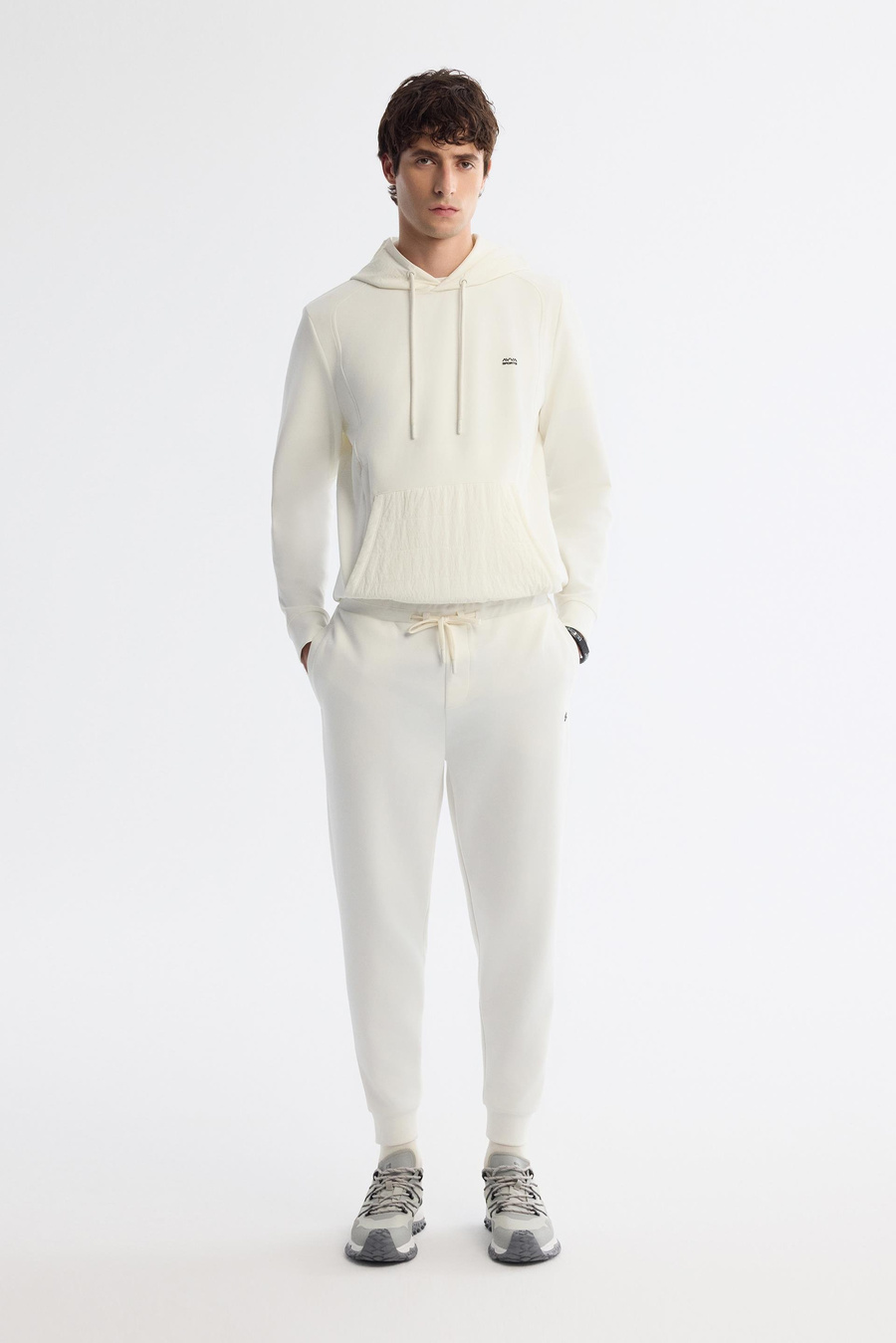 Ekru Baskılı Regular fit Jogger