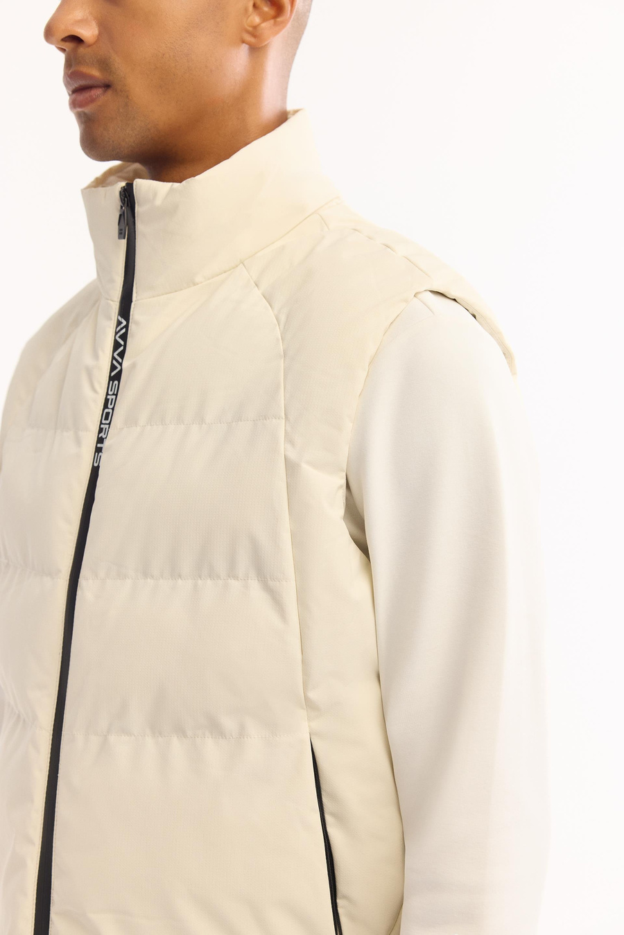 Ekru Fonksiyonel 3 Kullanımlı Kapüşonlu Mont