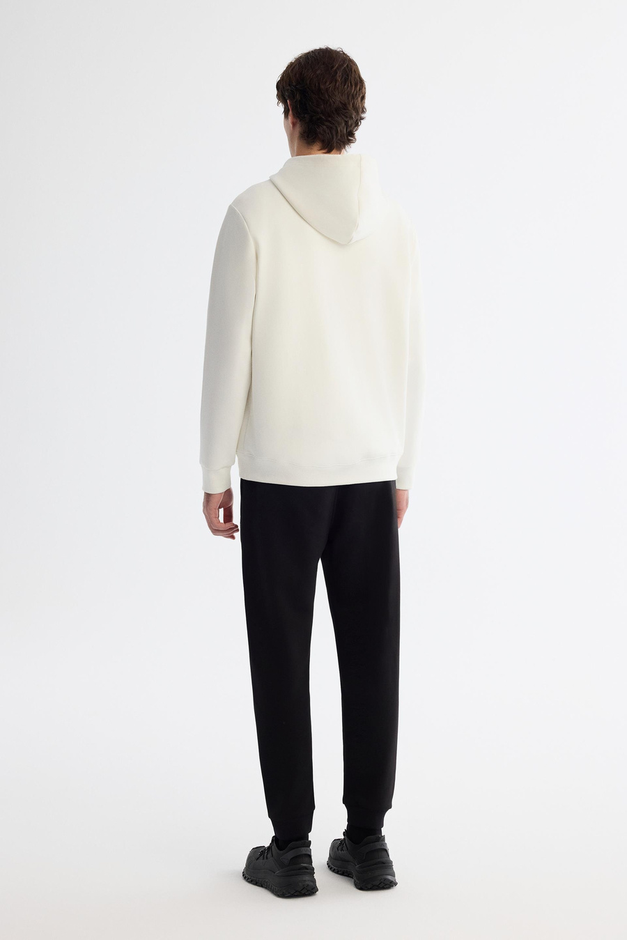 Ekru Kapüşonlu Sweatshirt
