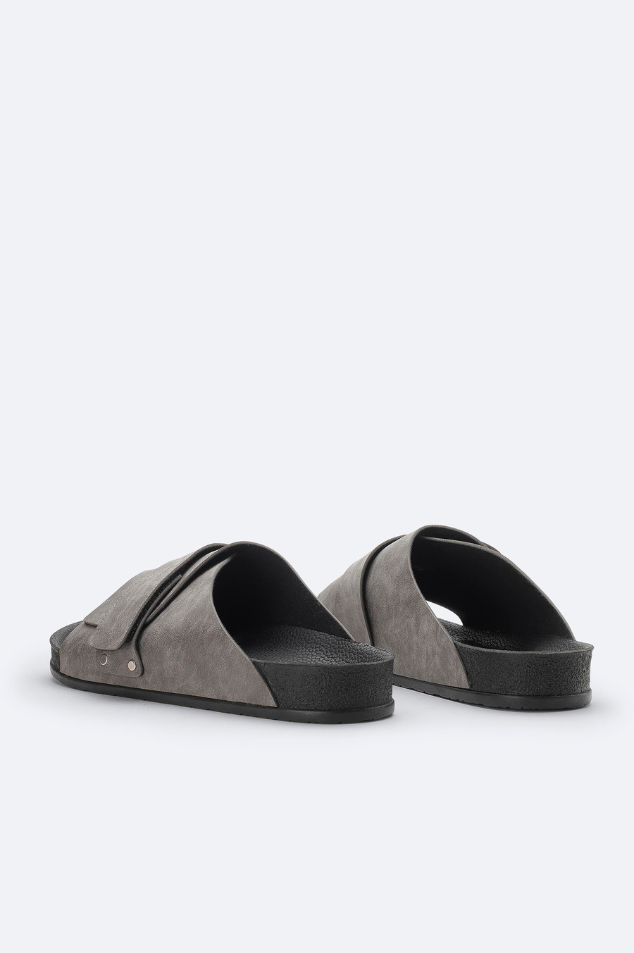 Gray Bantlı Sandalet