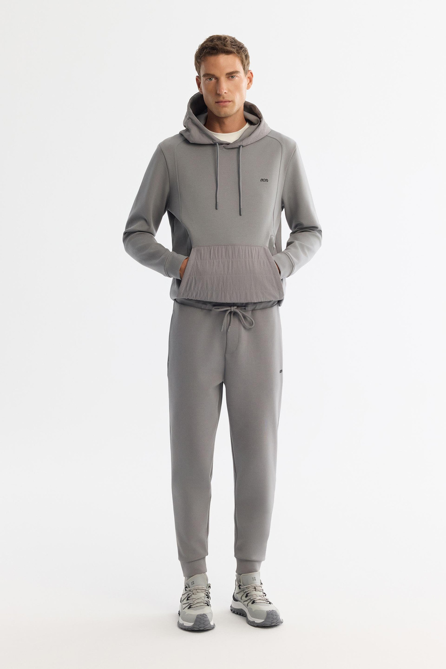 Gri Baskılı Regular fit Jogger