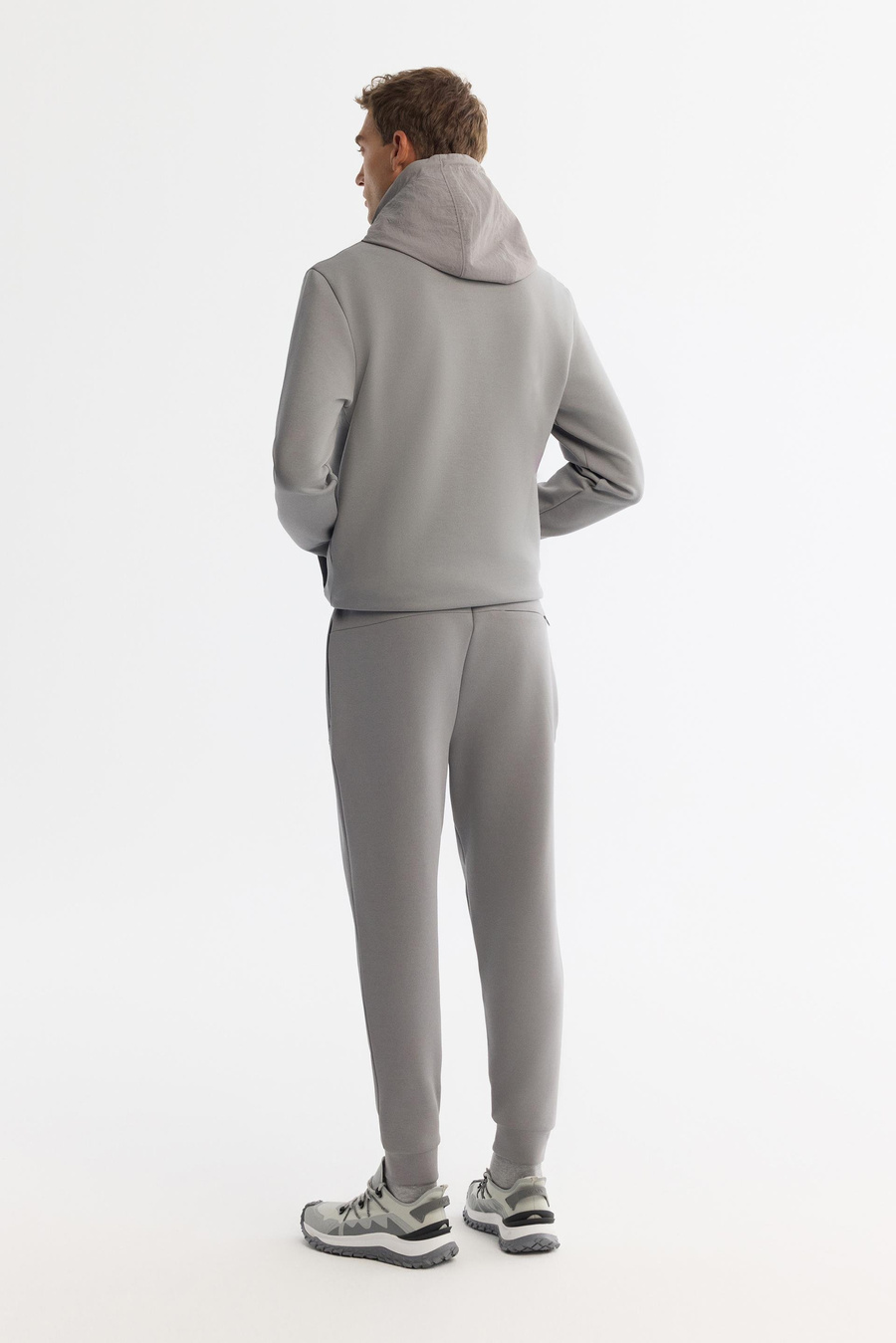 Gri Baskılı Regular fit Jogger