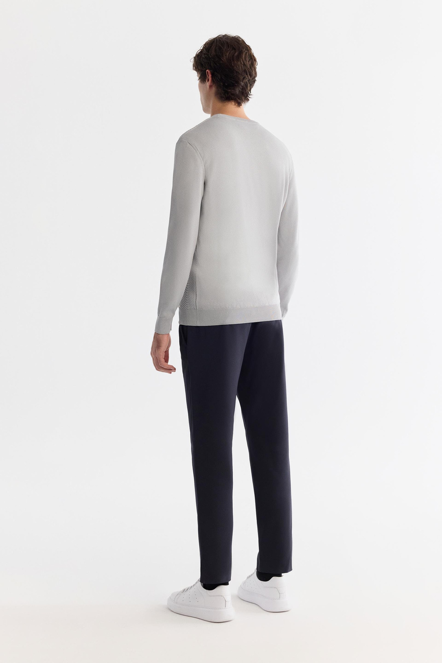 Grey Crew Neck Jumper