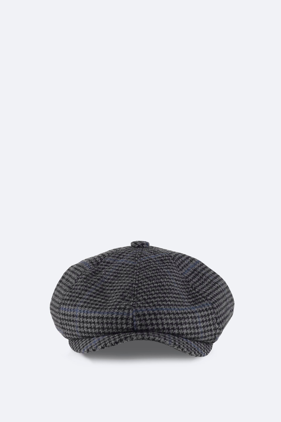 Gri Ekoseli Kasket Şapka