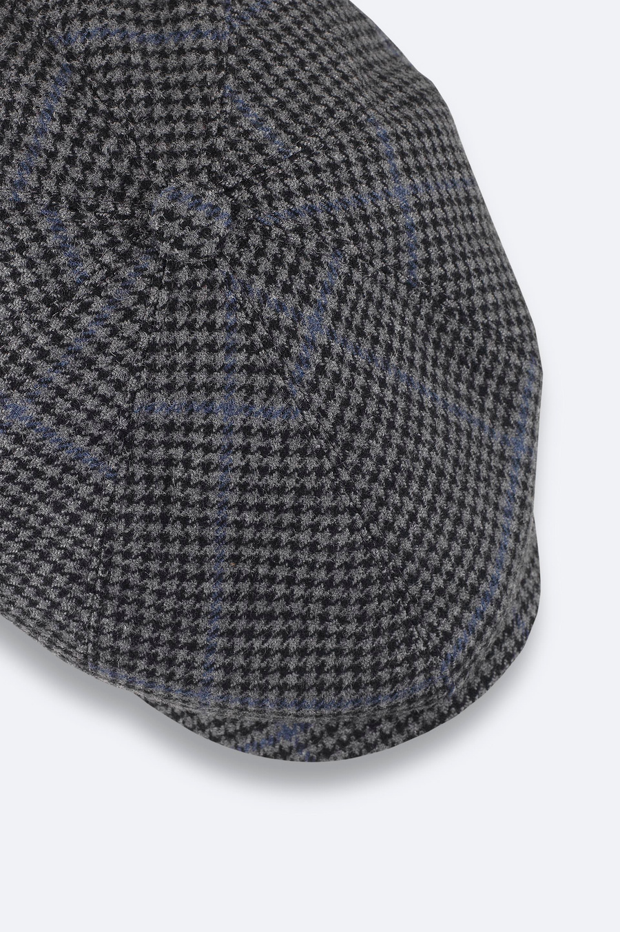 Gri Ekoseli Kasket Şapka