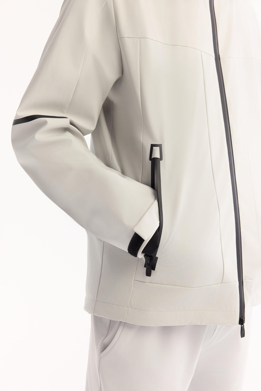 Gri İnce Dolumsuz Mont