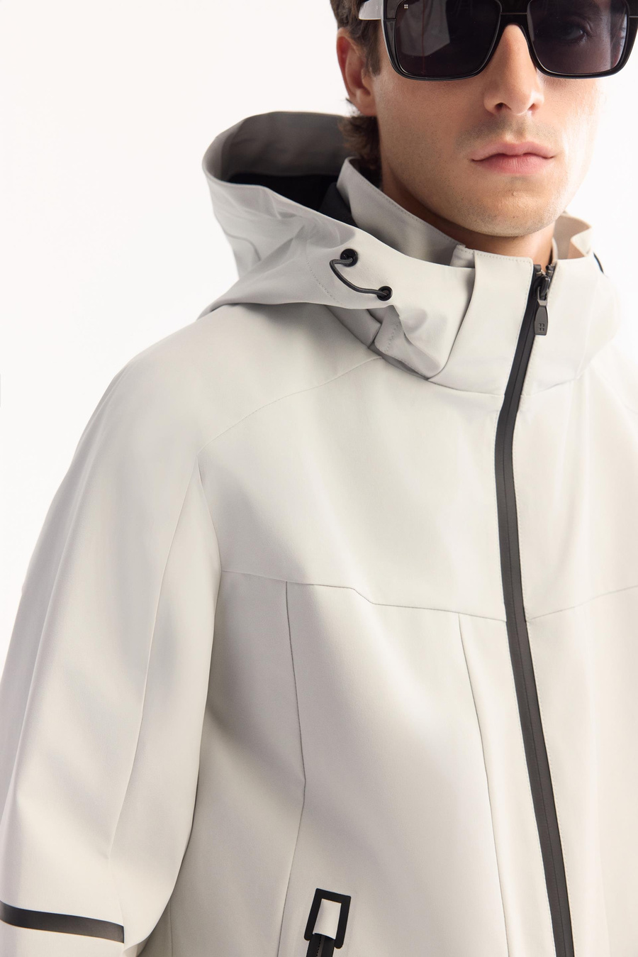 Gri İnce Dolumsuz Mont