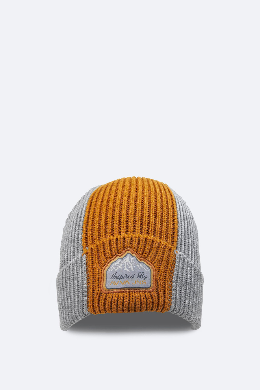 Gri Nakışlı Kenarlıklı Bere