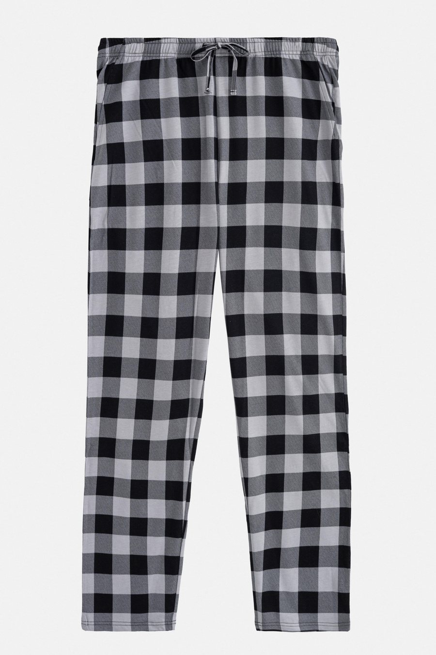 Gri Özel Kutulu Pijama Takımı Bisiklet Yaka Pamuklu Reglan Uzun Kollu