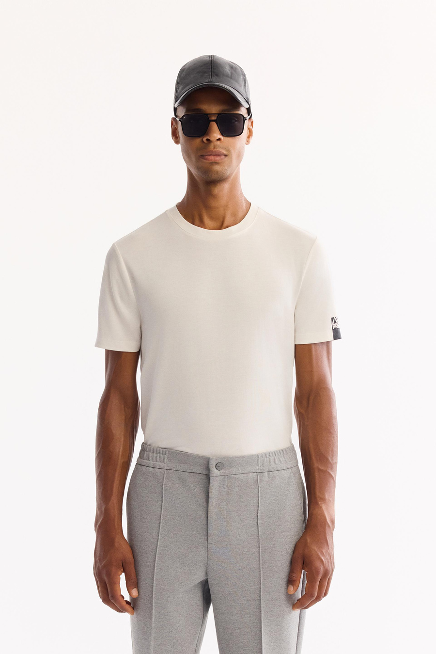 Gri Pamuklu Relaxed Fit Nervürlü Pantolon