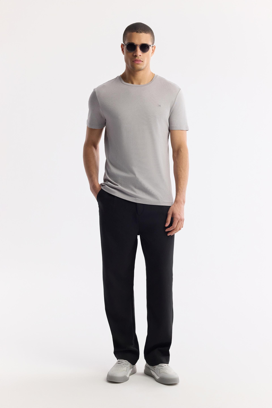 Grey Ultrasoft Crew Neck T-Shirt