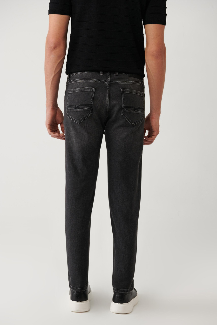 Gri Taş Yıkamalı Overdye Denim