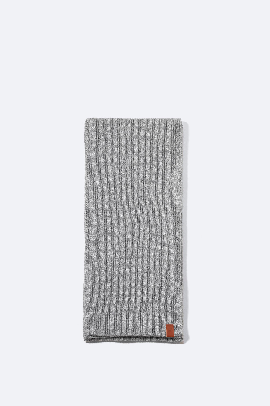 Grey Wool Blend Scarf