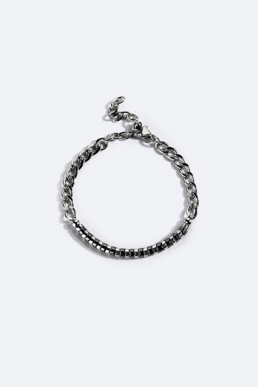 Gümüş Rengi Taşlı Bileklik