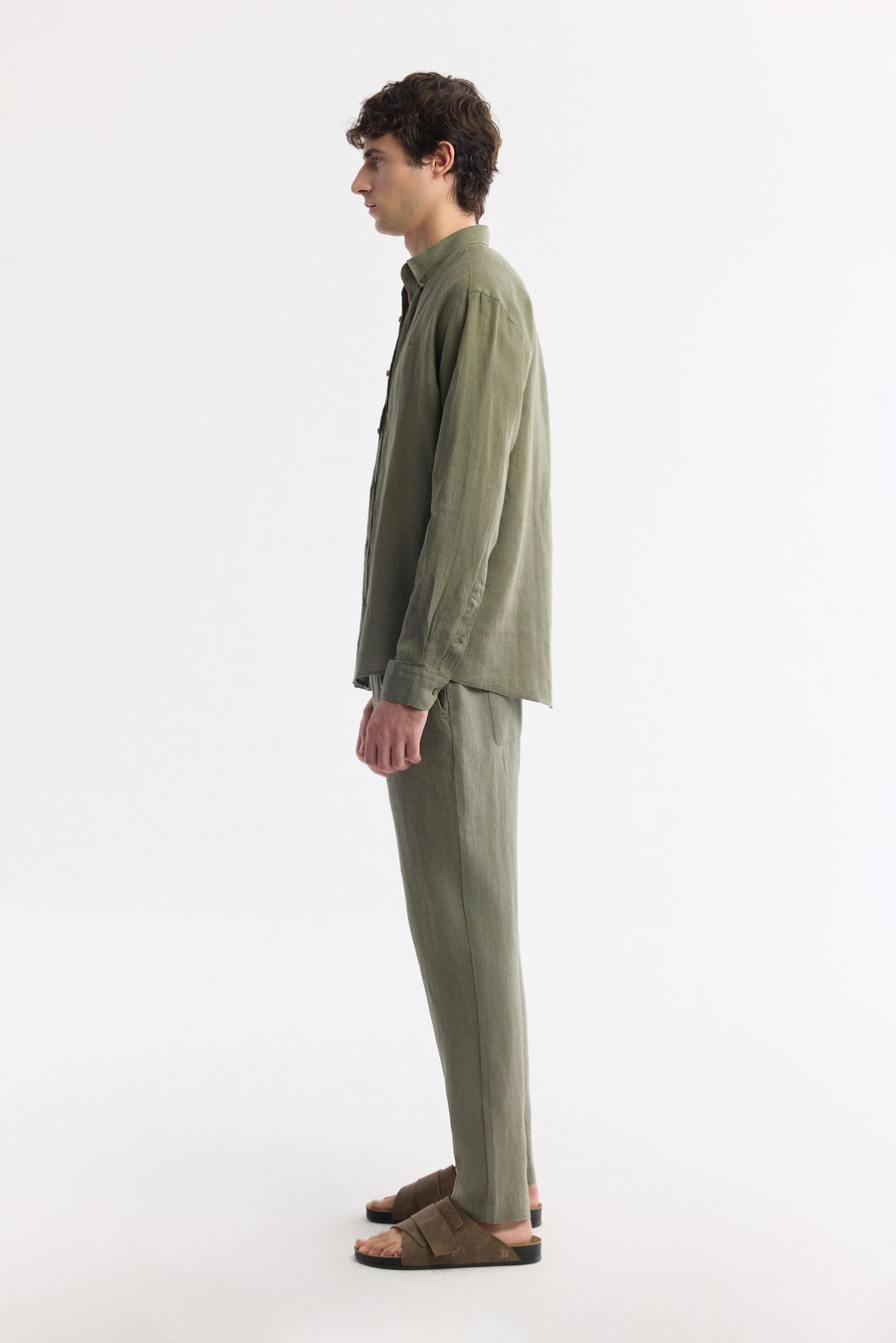 Khaki Linen Shirt