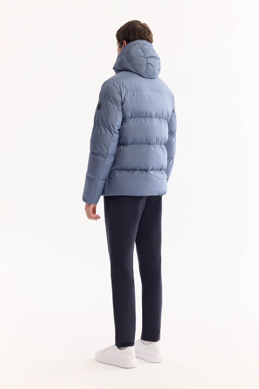 Indigo Hooded Padded Jacket