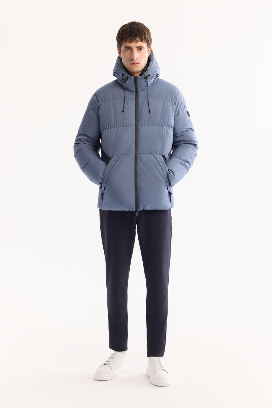 Indigo Hooded Padded Jacket