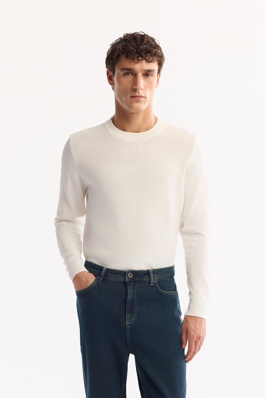 İndigo Pamuklu Jean Pantolon