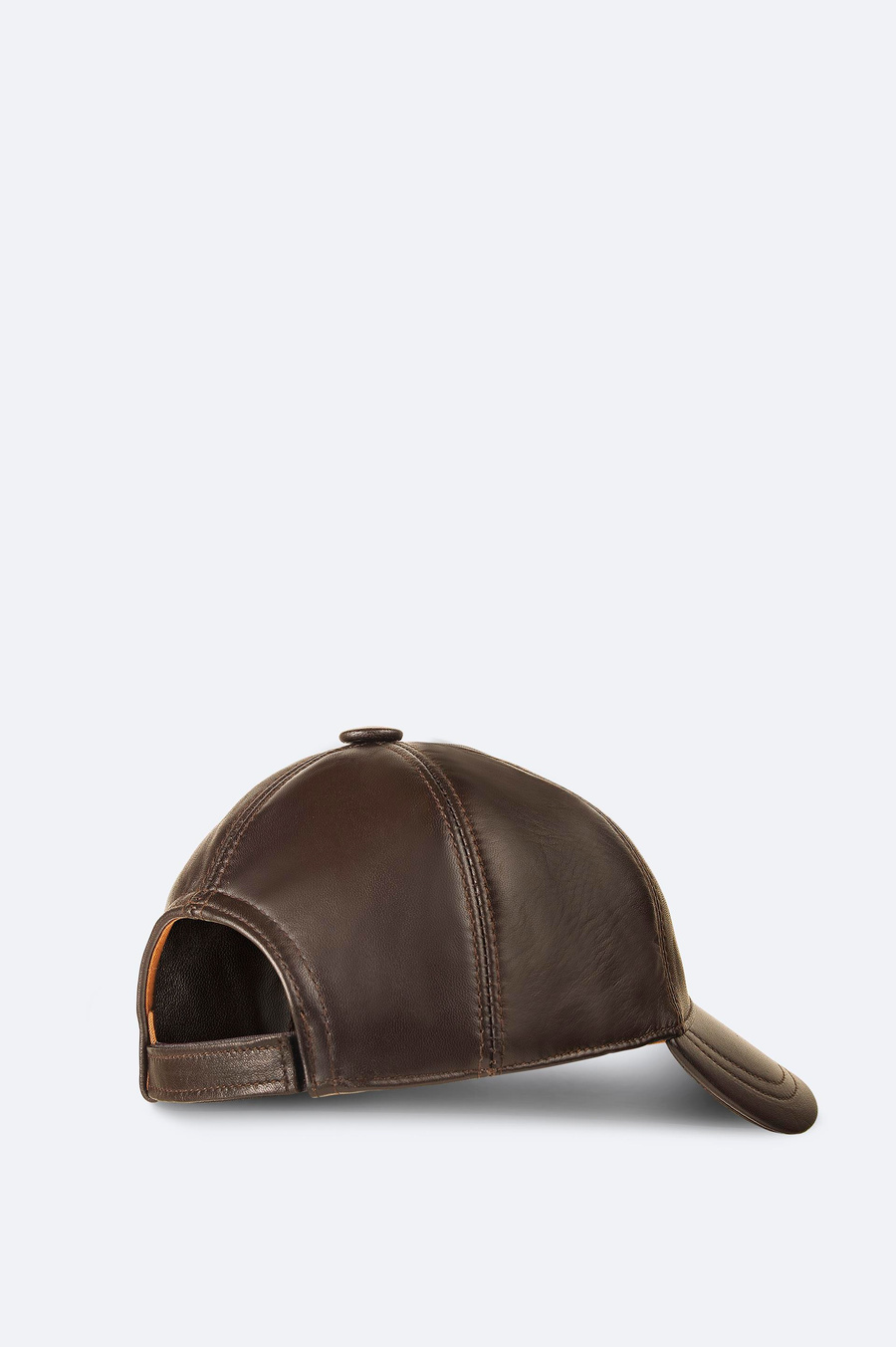 Brown Leather Cap
