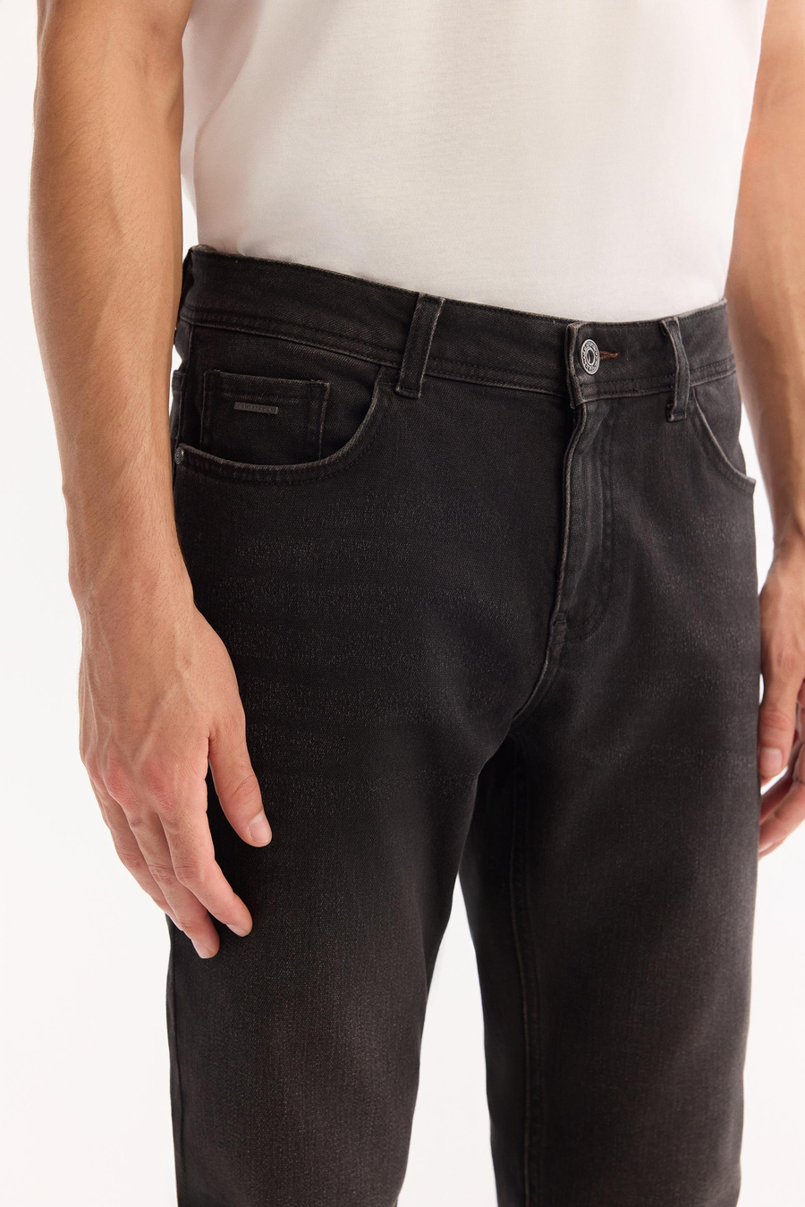 Kahve Eskitme Yıkamalı Overdy Jean Pantolon