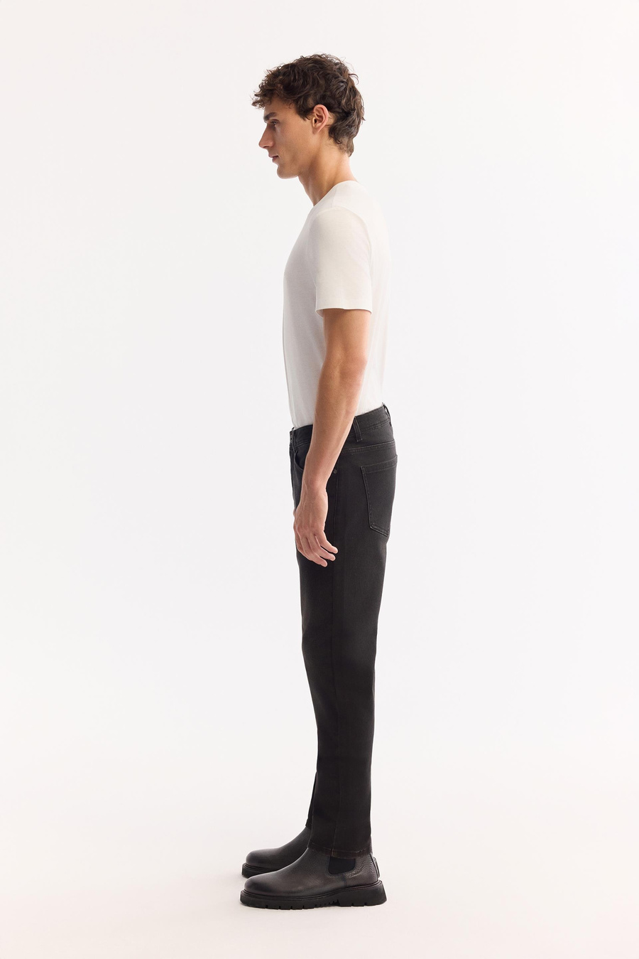 Kahve Eskitme Yıkamalı Overdy Jean Pantolon