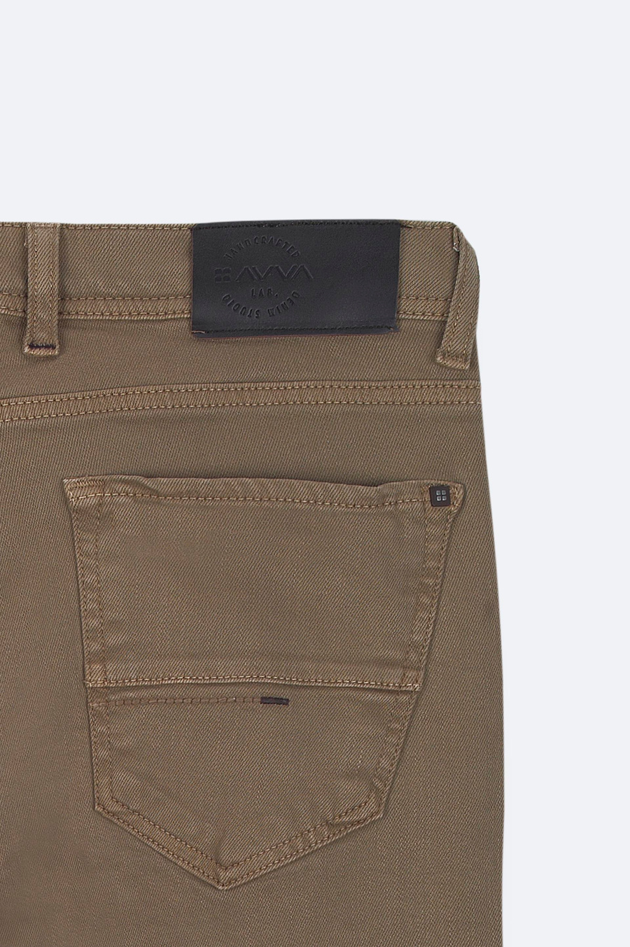 Camel Garment Dyed Washed Jeans
