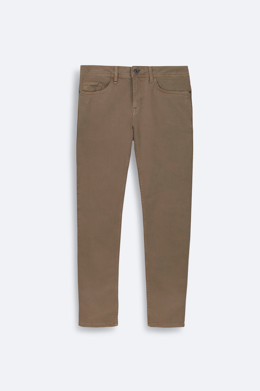 Camel Garment Dyed Washed Jeans