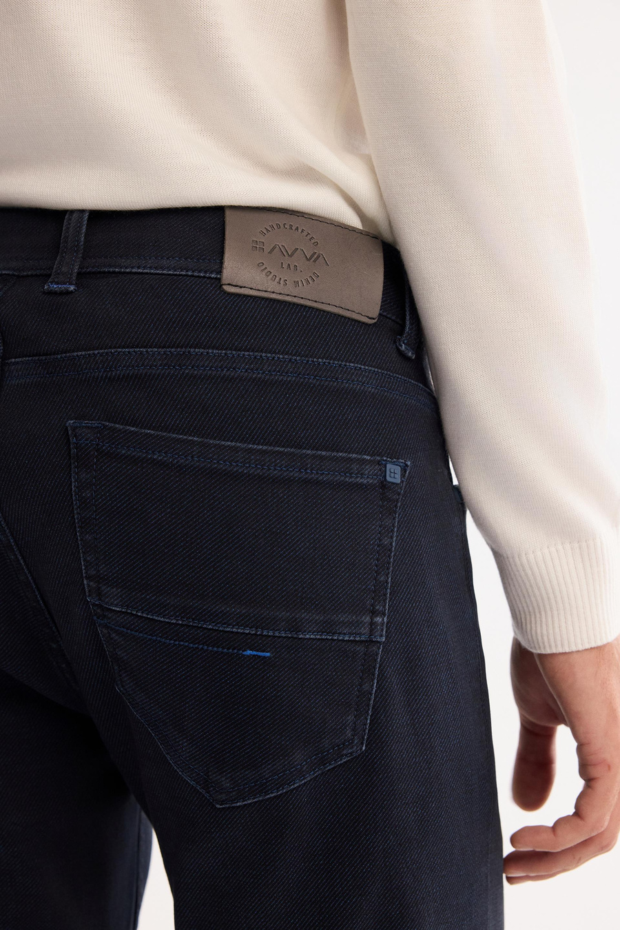 Lacivert Eskitme Yıkama Overdy Slim Fit Jean Pantolon