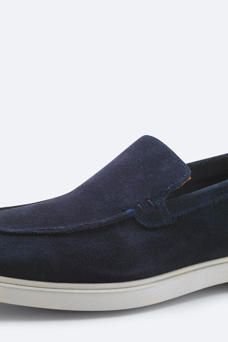 Lacivert Süet Loafer Ayakkabı