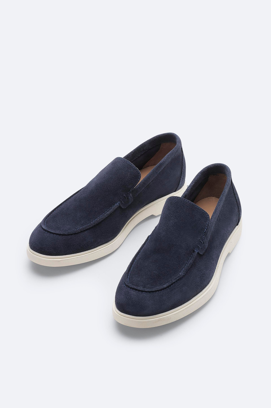 Lacivert Süet Loafer Ayakkabı