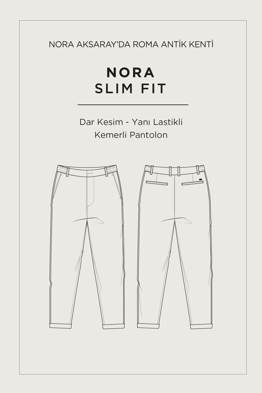 Navy Viscose Blend Easy-Iron Striped Pants