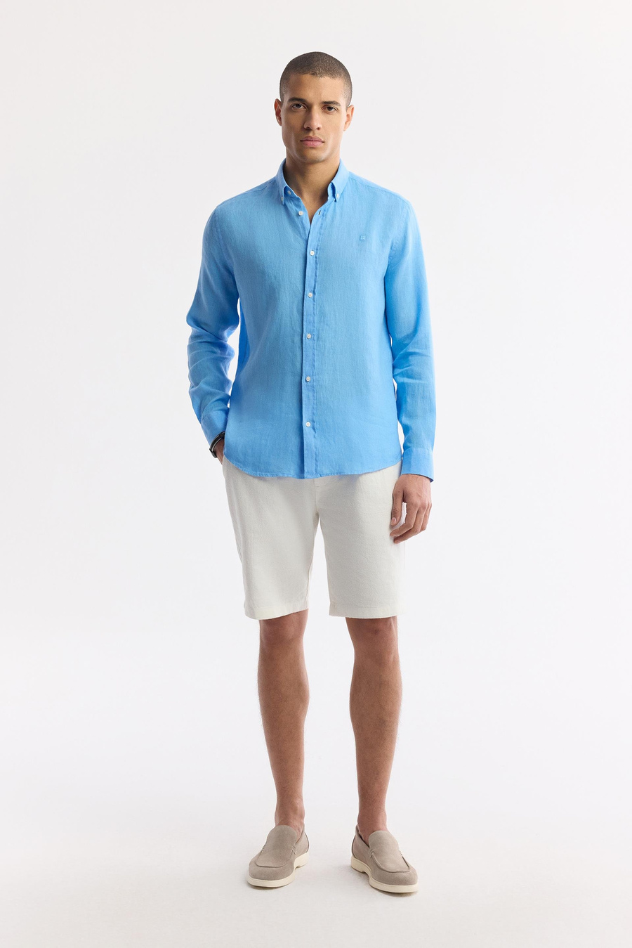 Blue Linen Shirt