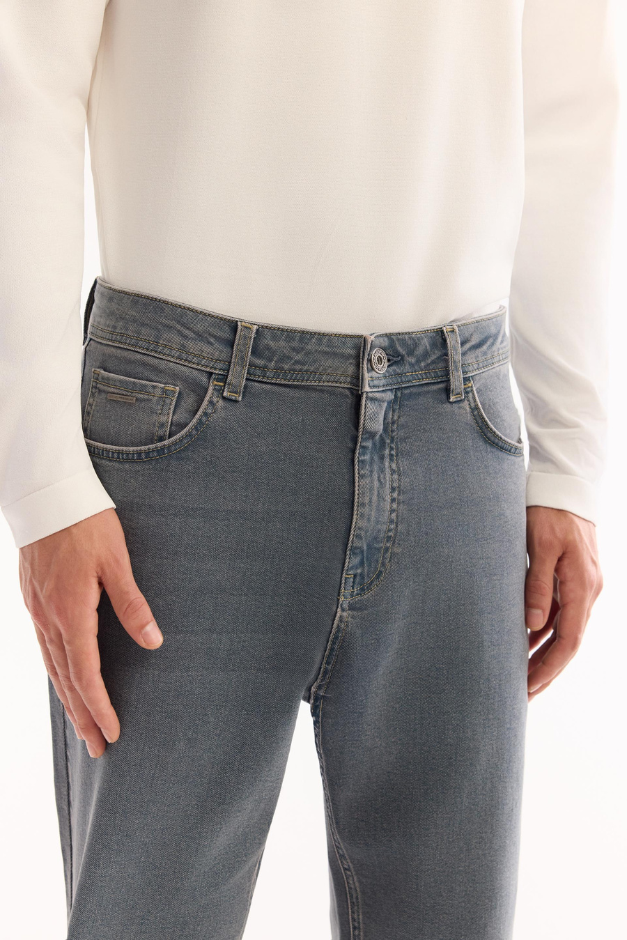 Mavi Eskitme Yıkamalı Jean Pantolon