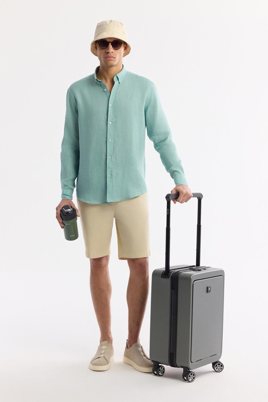 Mint Green Linen Shirt