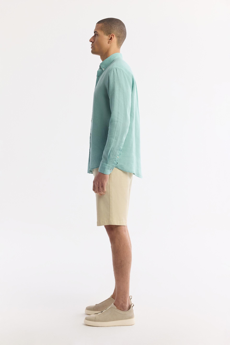 Mint Green Linen Shirt