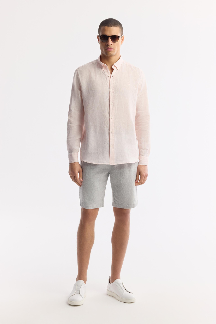Pink Linen Shirt