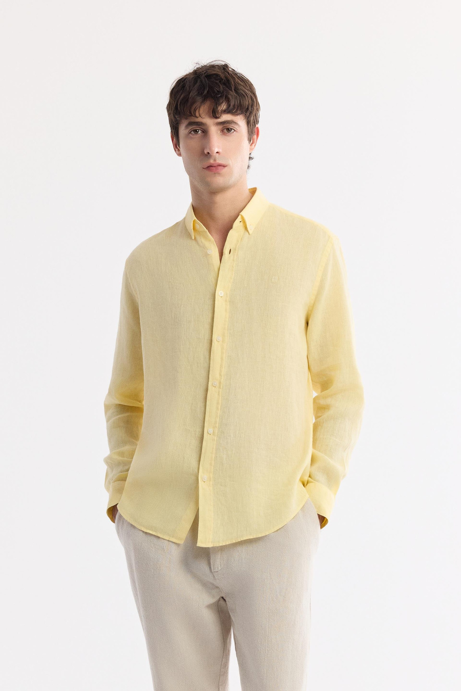 Yellow Linen Shirt
