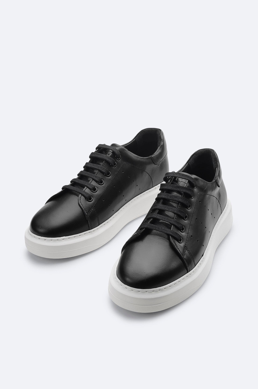 Black Leather Casual Shoes