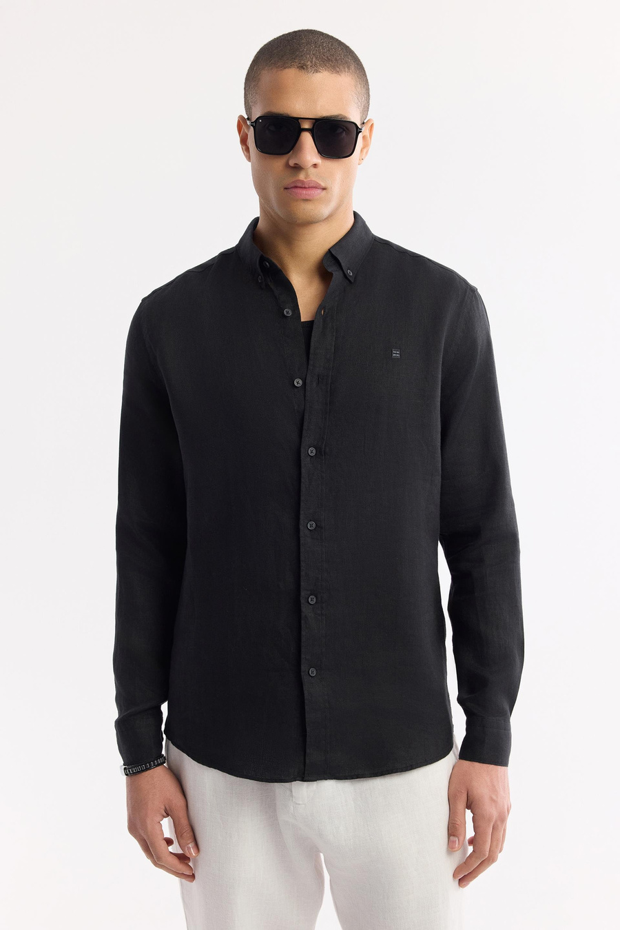 Black Linen Shirt