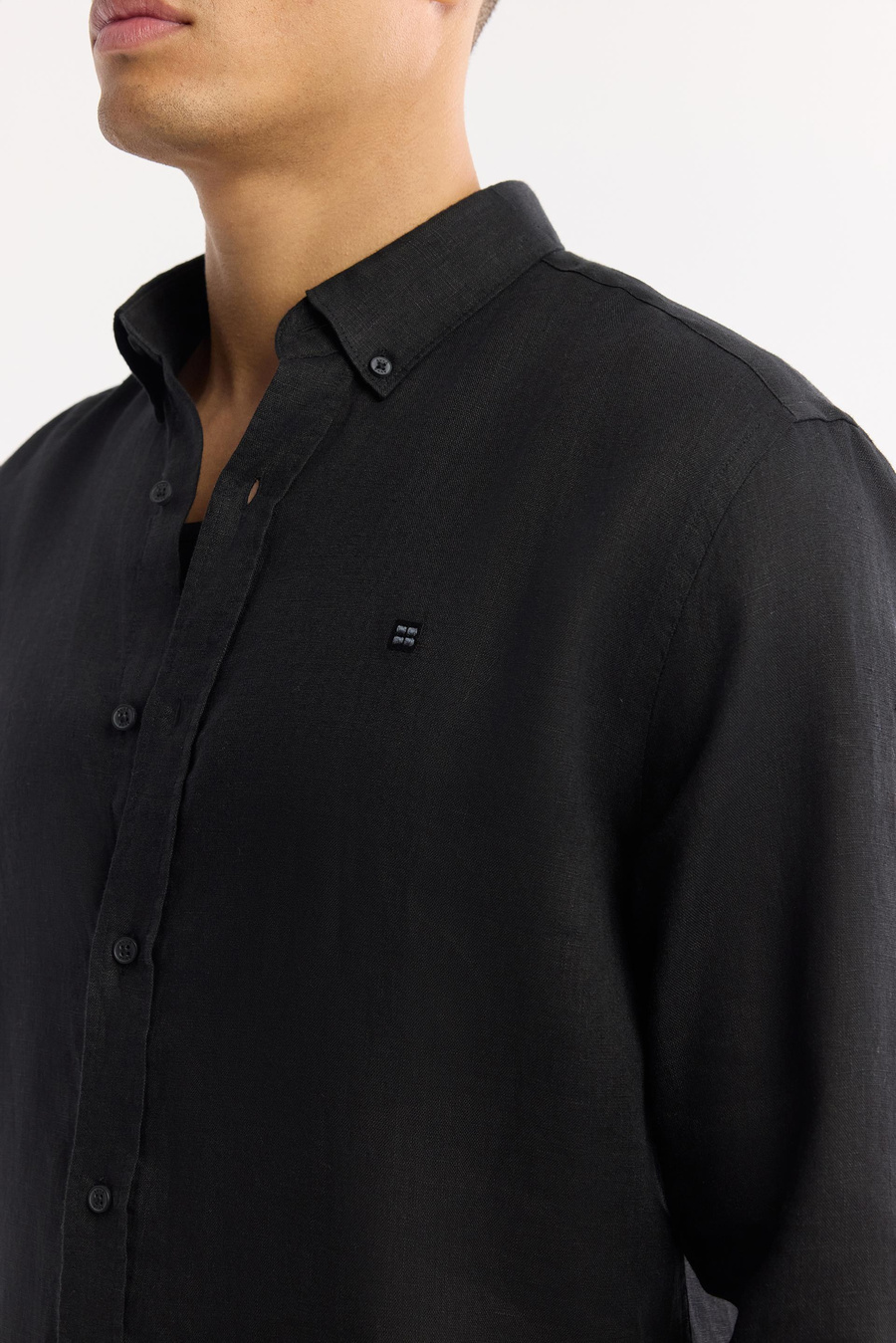 Black Linen Shirt