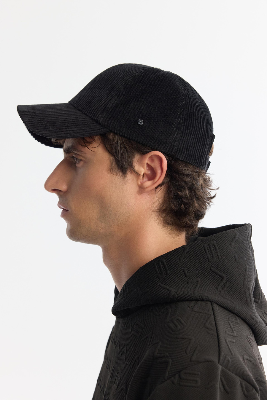 Black Corduroy Cap