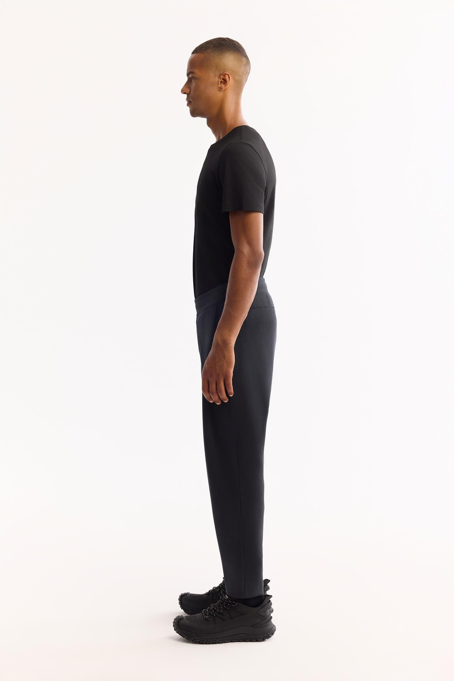 Siyah Beli Lastikli Yandan Cepli Cupra Jogger