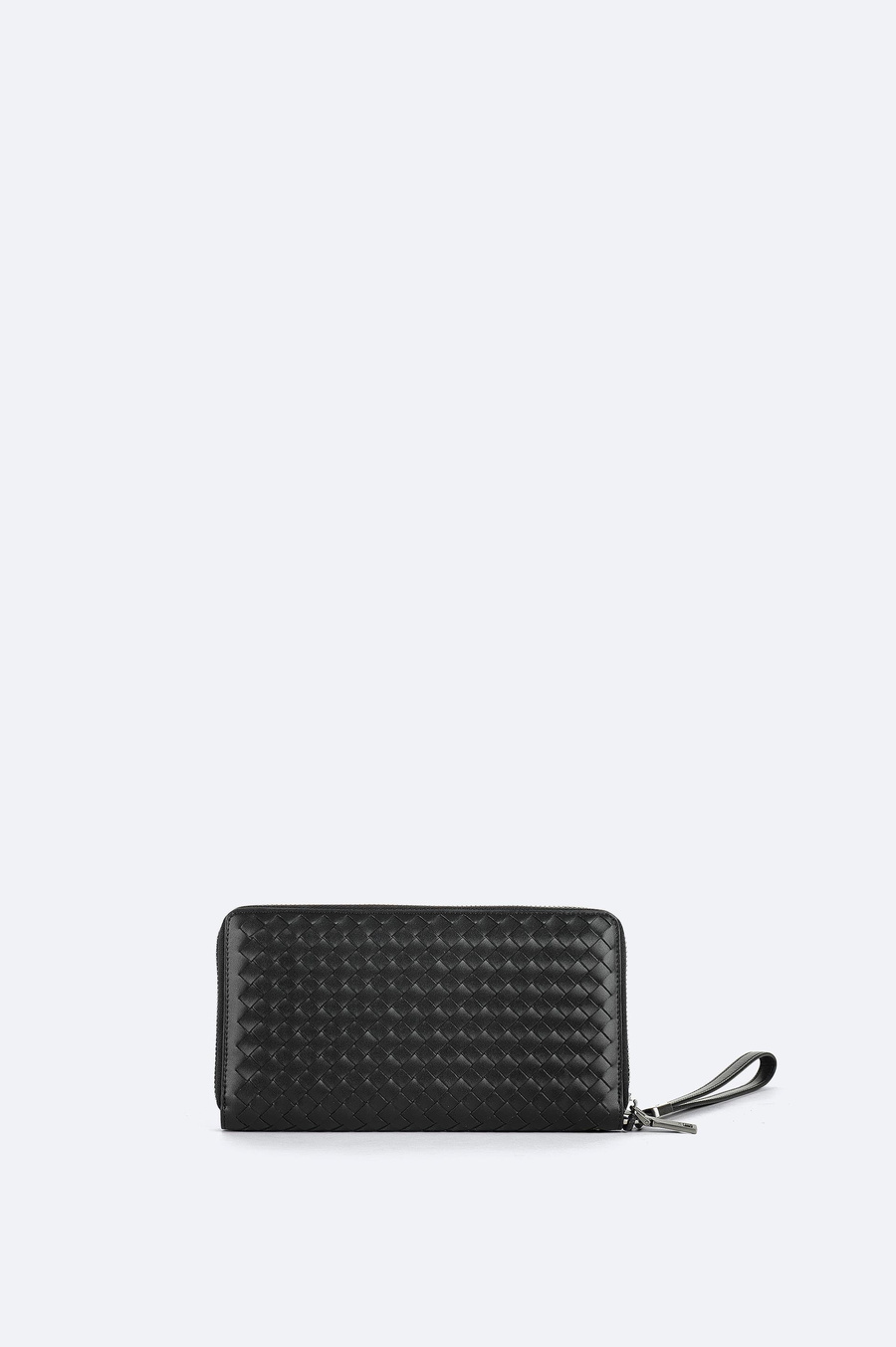 Siyah Dokulu Fermuarlı Cüzdan