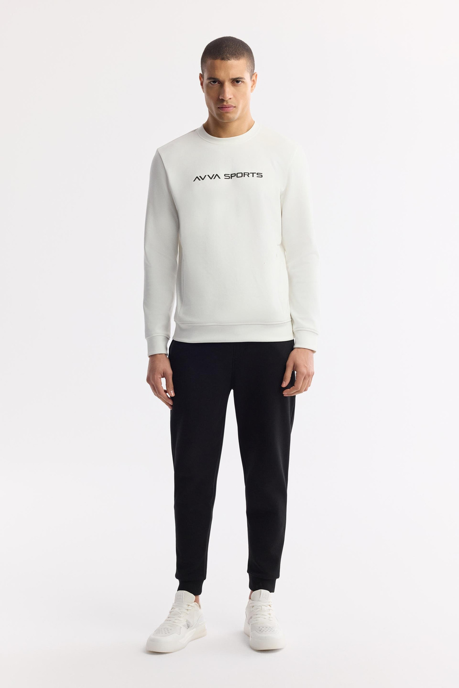 Black Interlock Joggers