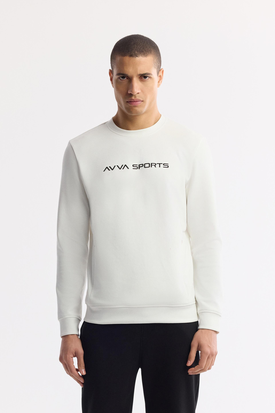 Black Interlock Joggers