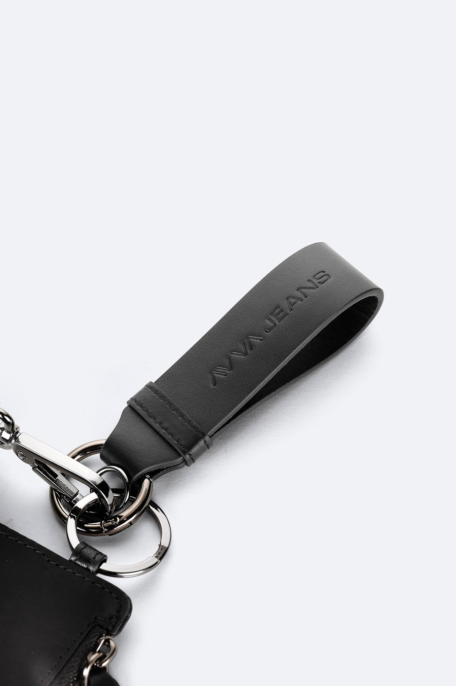 Siyah Hediye Kutulu Askılı %100 Deri Cüzdan