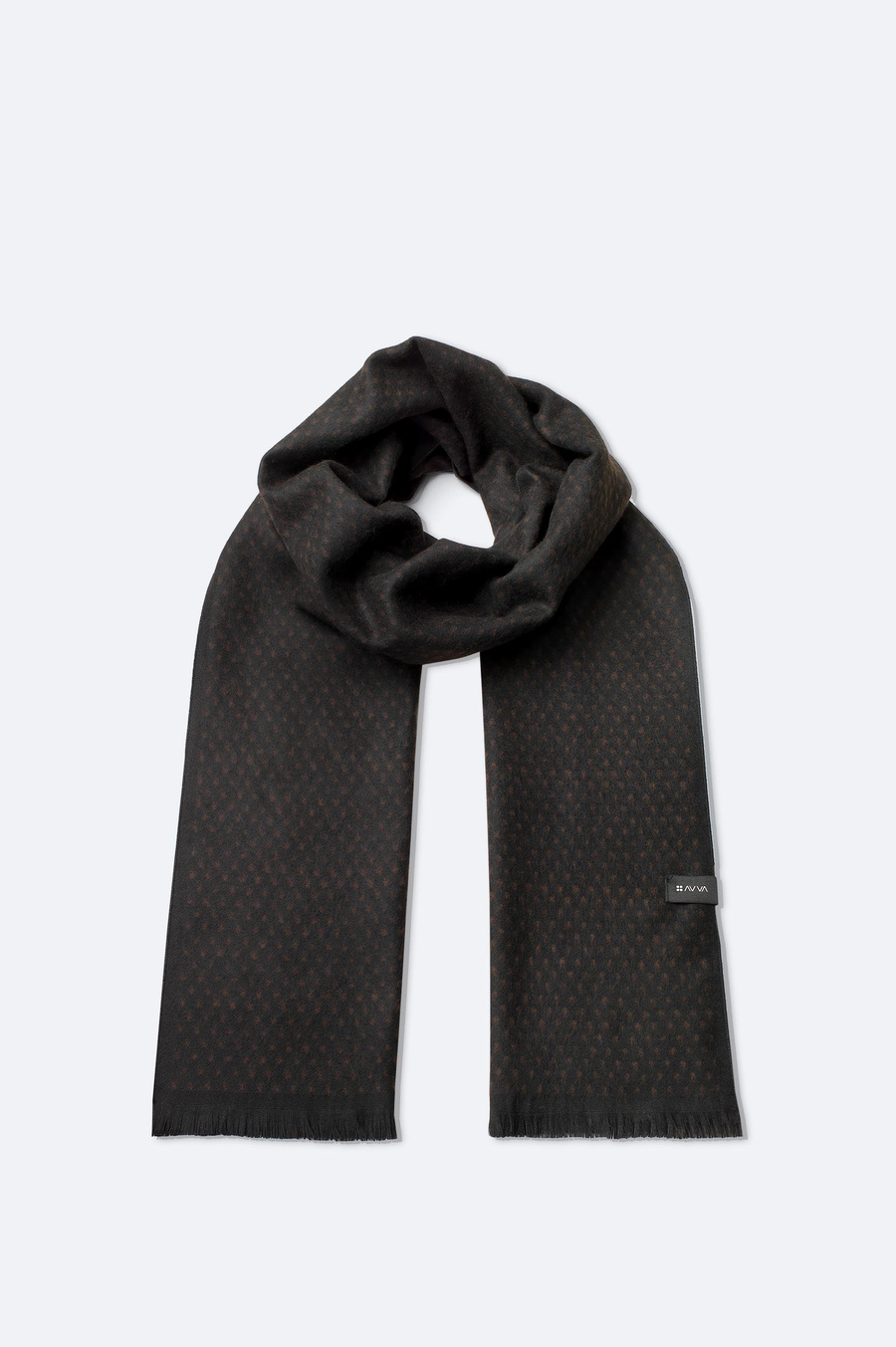 Siyah-Kahve Desenli Şal