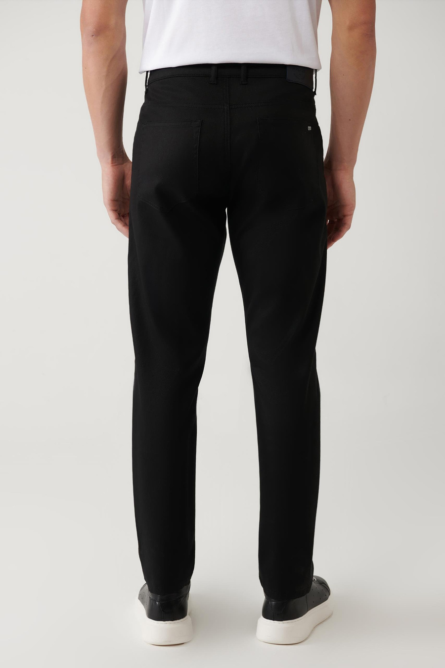 Siyah Klasik Bel 5 Cep Pantolon